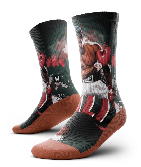 Smokey Colored Muhammad Ali Socks
