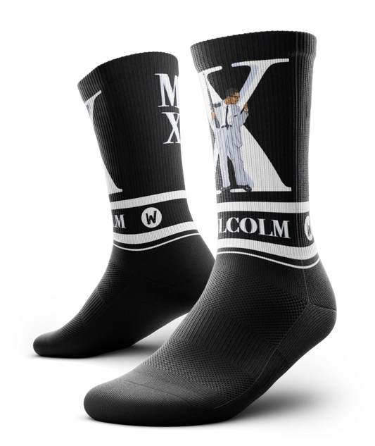 Malcolm X Black Socks