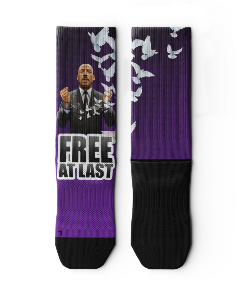 MLK Free At Last Socks