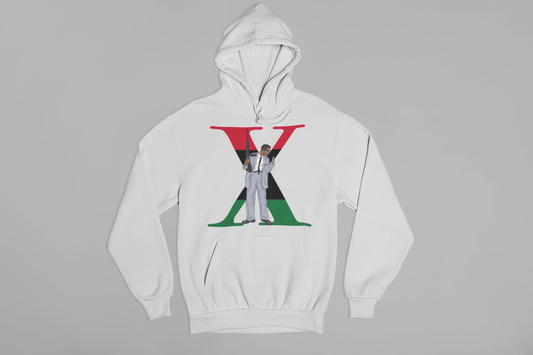 Gray Malcolm X RBG Hoodie