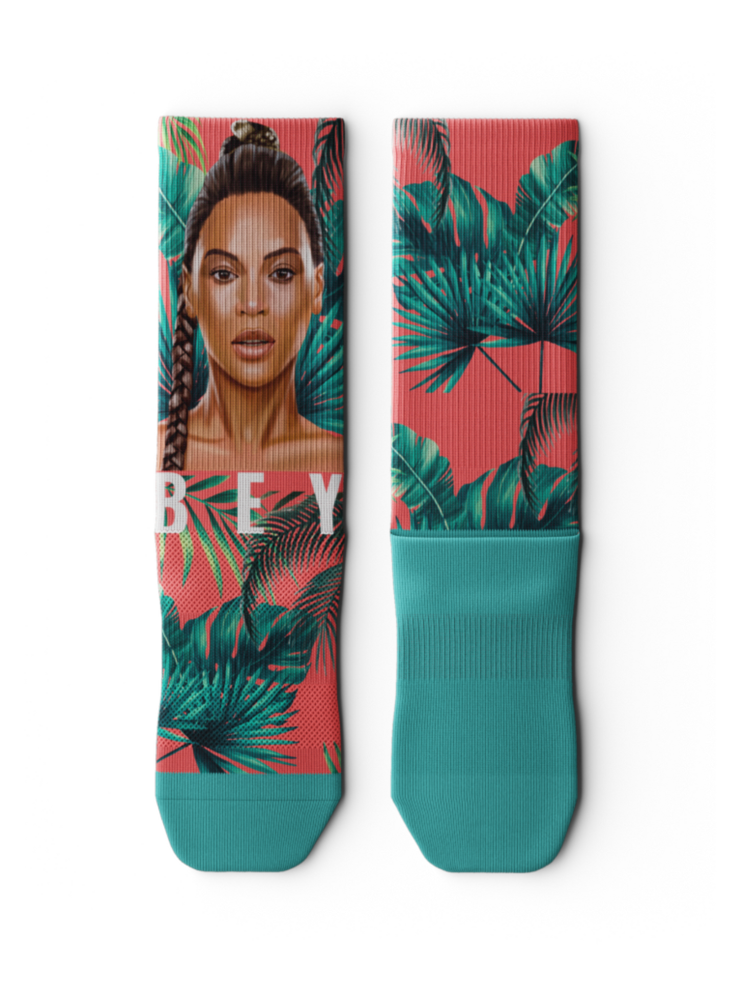 Tropical Beyonce "BEY" Socks