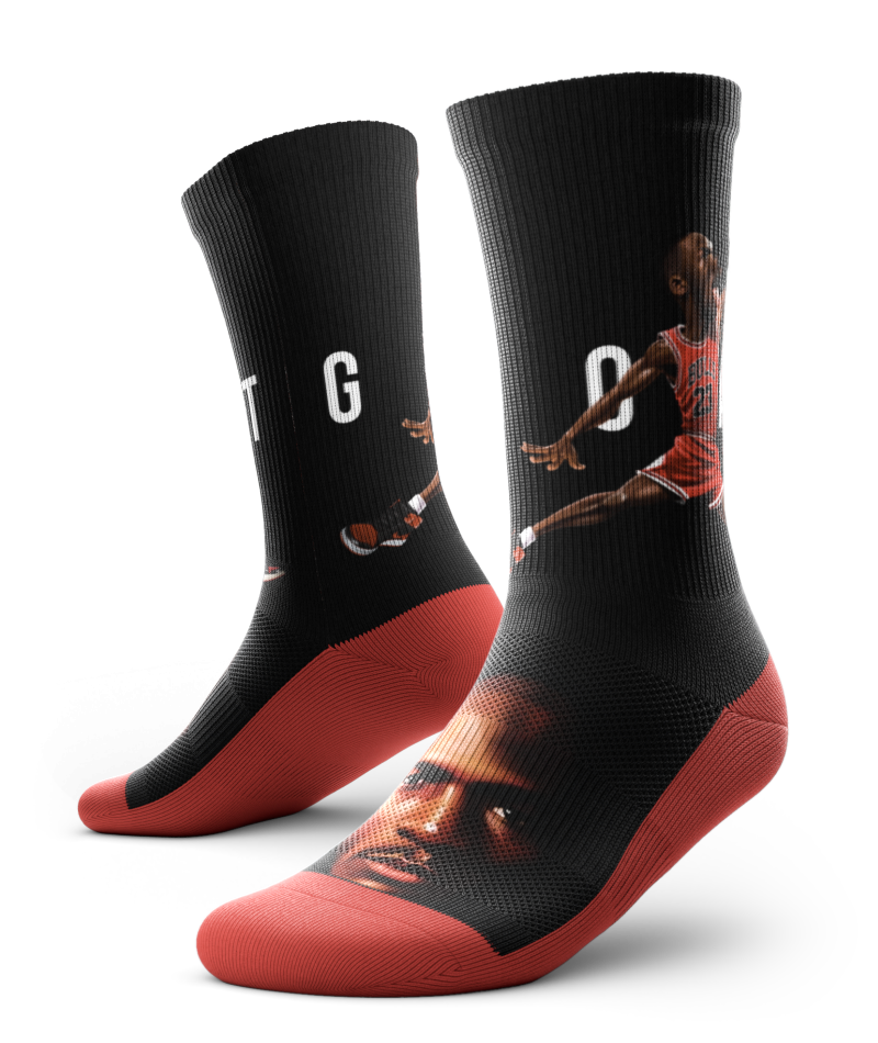 MJ "GOAT" Split Faced Socks