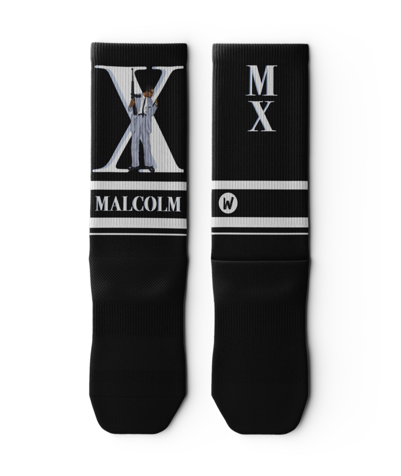 Malcolm X Black Socks