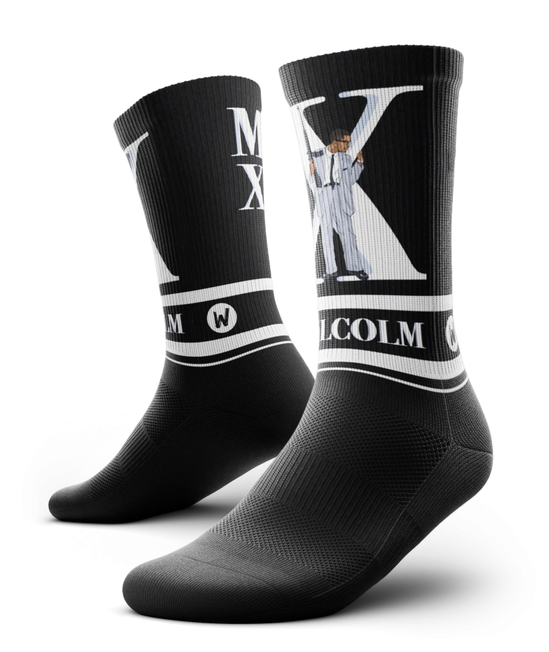 Malcolm X Black Socks