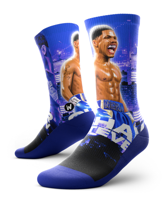 Shakur Stevenson "Newark Made" Split Faced Socks